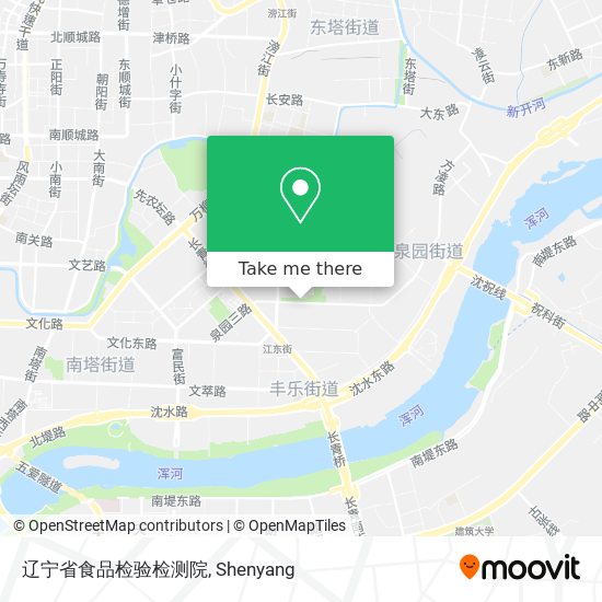 辽宁省食品检验检测院 map