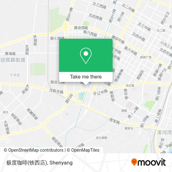 极度咖啡(铁西店) map
