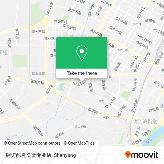 阿涛酷发染烫专业店 map