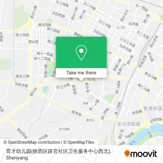 育才幼儿园(铁西区路官社区卫生服务中心西北) map