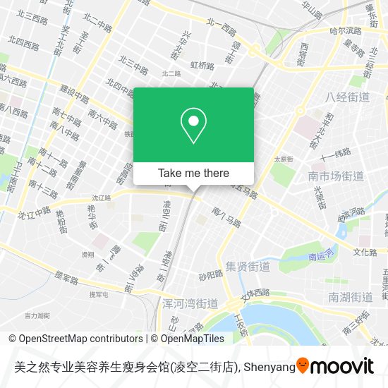 美之然专业美容养生瘦身会馆(凌空二街店) map