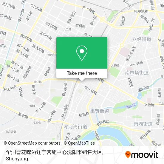 华润雪花啤酒辽宁营销中心沈阳市销售大区 map