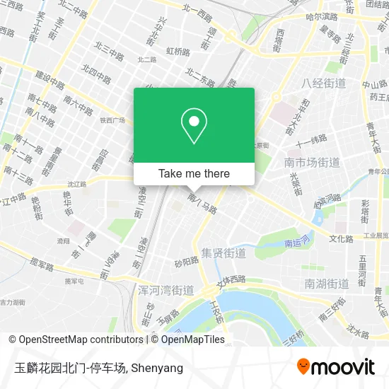 玉麟花园北门-停车场 map