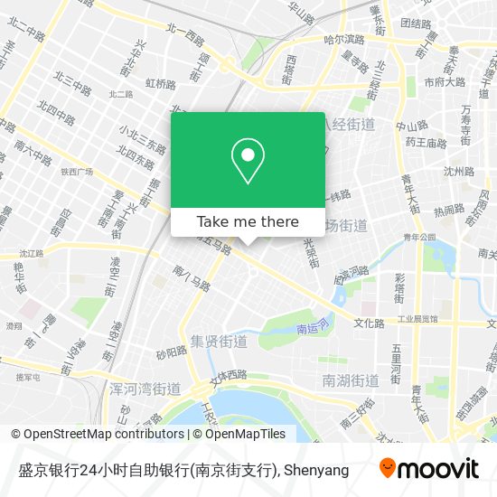盛京银行24小时自助银行(南京街支行) map