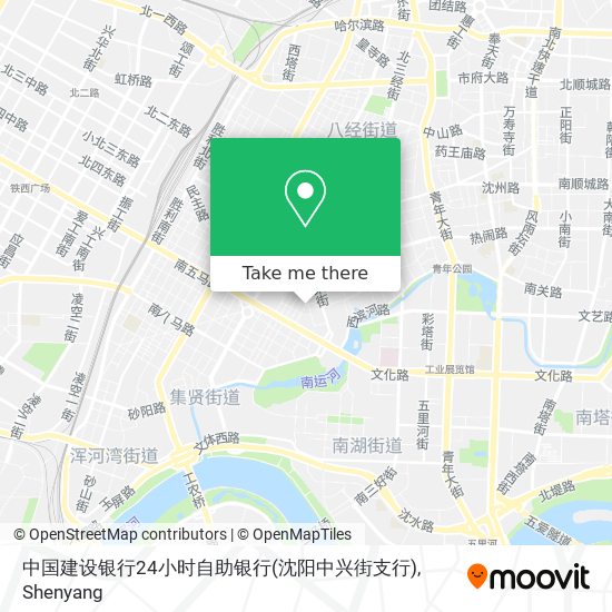 中国建设银行24小时自助银行(沈阳中兴街支行) map
