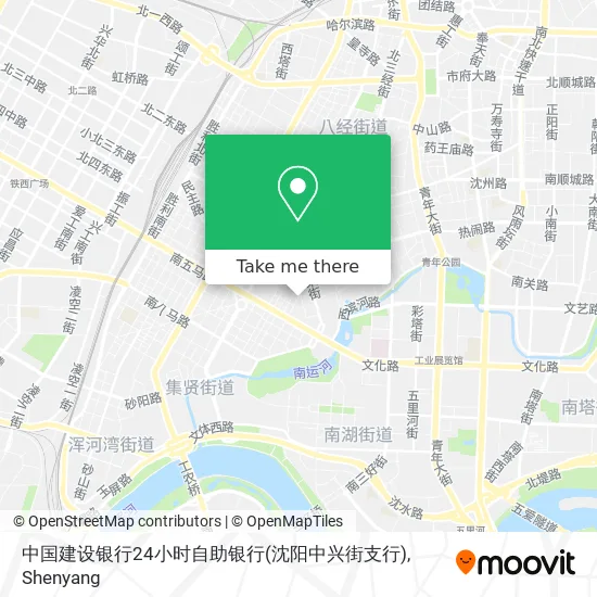 中国建设银行24小时自助银行(沈阳中兴街支行) map