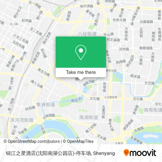 锦江之星酒店(沈阳南湖公园店)-停车场 map