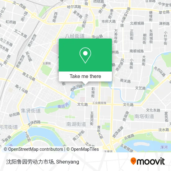 沈阳鲁园劳动力市场 map