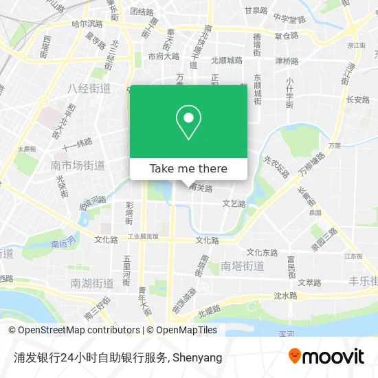 浦发银行24小时自助银行服务 map