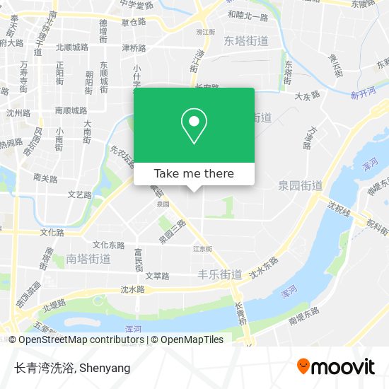 长青湾洗浴 map
