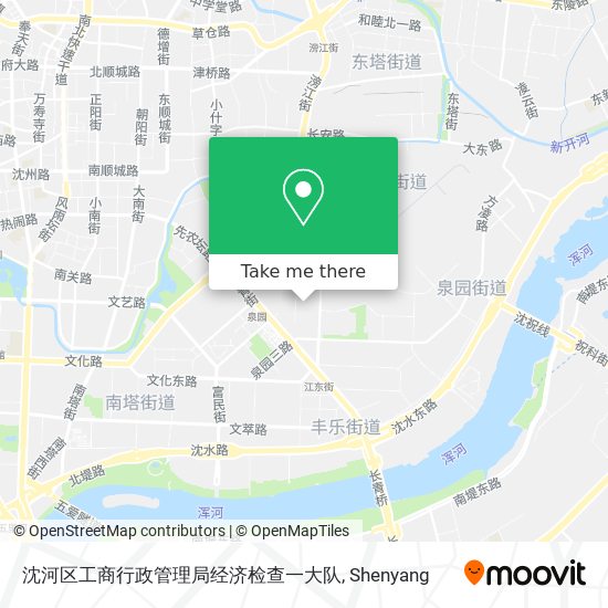 沈河区工商行政管理局经济检查一大队 map