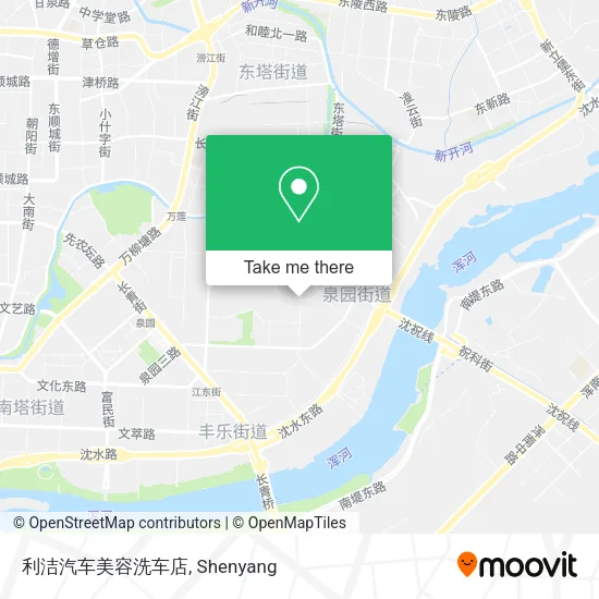 利洁汽车美容洗车店 map
