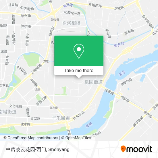 中房凌云花园-西门 map