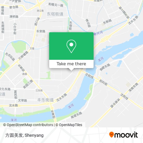 方圆美发 map