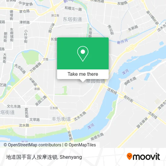地道国手盲人按摩连锁 map