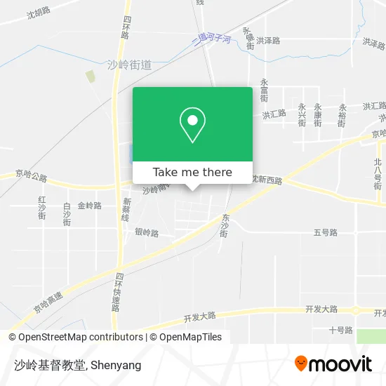 沙岭基督教堂 map