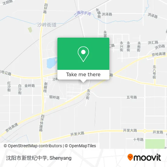 沈阳市新世纪中学 map