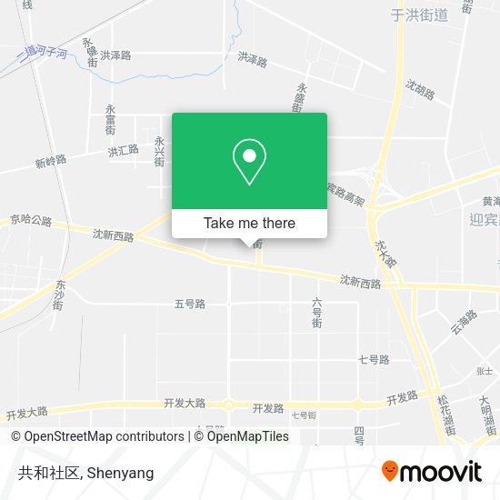 共和社区 map