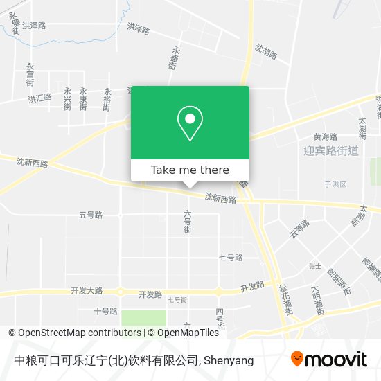 中粮可口可乐辽宁(北)饮料有限公司 map