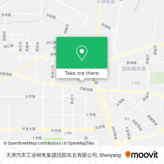 天津汽车工业销售集团沈阳东北有限公司 map