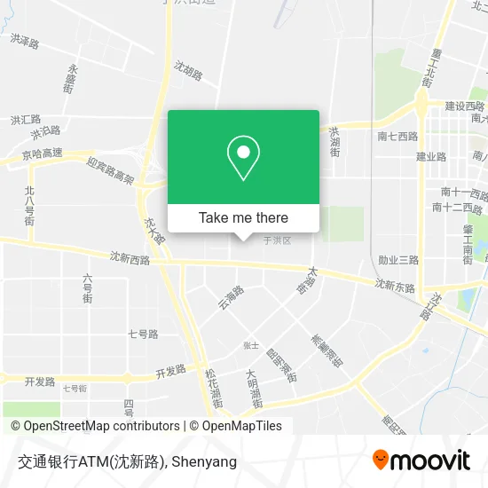 交通银行ATM(沈新路) map