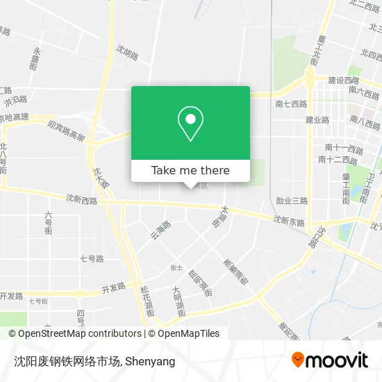沈阳废钢铁网络市场 map