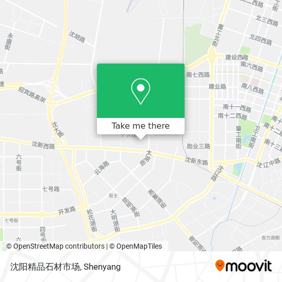 沈阳精品石材市场 map