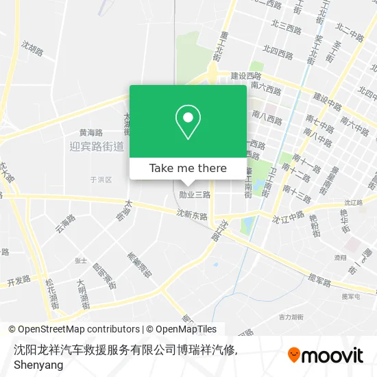 沈阳龙祥汽车救援服务有限公司博瑞祥汽修 map