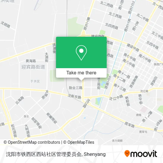 沈阳市铁西区西站社区管理委员会 map
