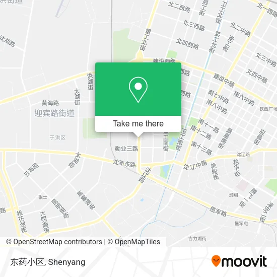 东药小区 map