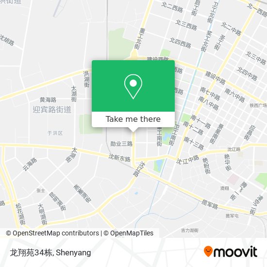 龙翔苑34栋 map