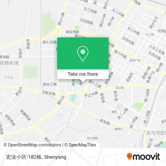 宏业小区-182栋 map