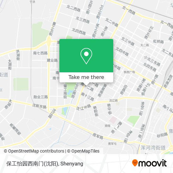 保工怡园西南门(沈阳) map