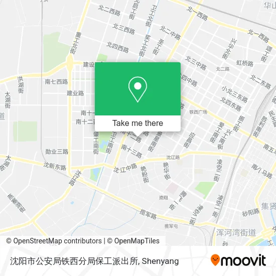 沈阳市公安局铁西分局保工派出所 map