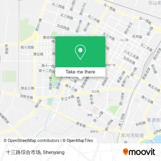 十三路综合市场 map