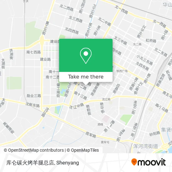 库仑碳火烤羊腿总店 map