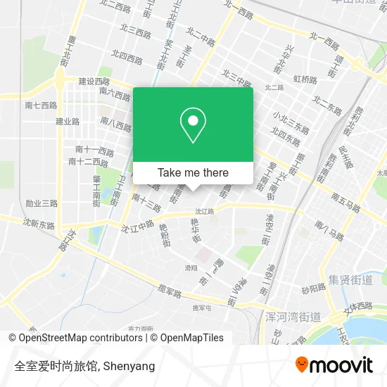 全室爱时尚旅馆 map