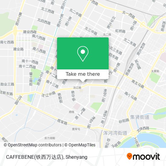 CAFFEBENE(铁西万达店) map