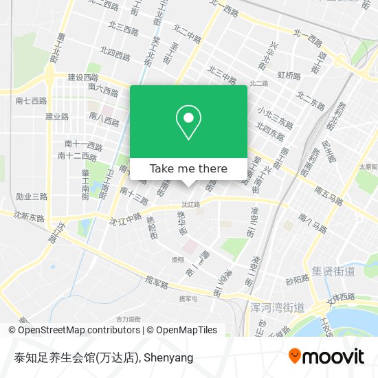 泰知足养生会馆(万达店) map