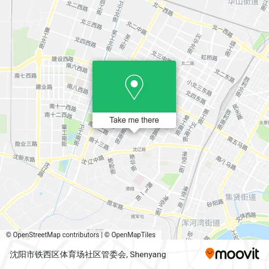 沈阳市铁西区体育场社区管委会 map