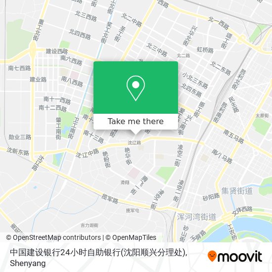 中国建设银行24小时自助银行(沈阳顺兴分理处) map