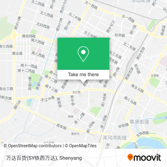 万达百货(SY铁西万达) map