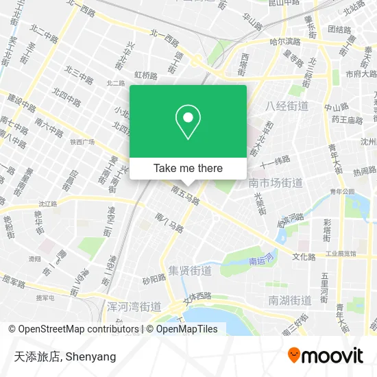 天添旅店 map
