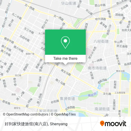 好到家快捷旅馆(南六店) map