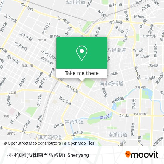 朋朋修脚(沈阳南五马路店) map