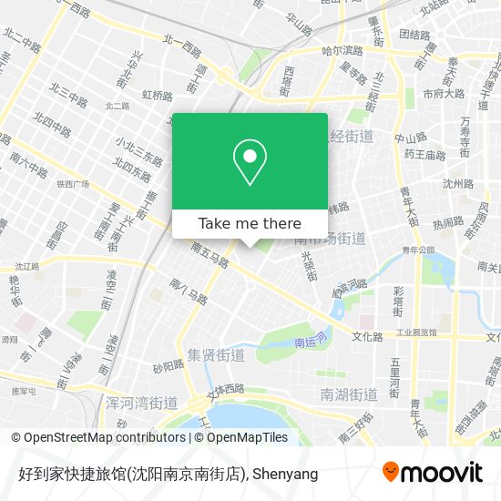 好到家快捷旅馆(沈阳南京南街店) map