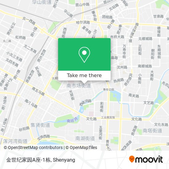 金世纪家园A座-1栋 map