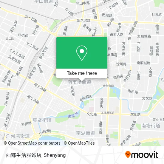 西部生活服饰店 map