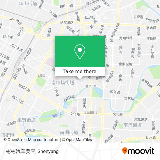 彬彬汽车美容 map