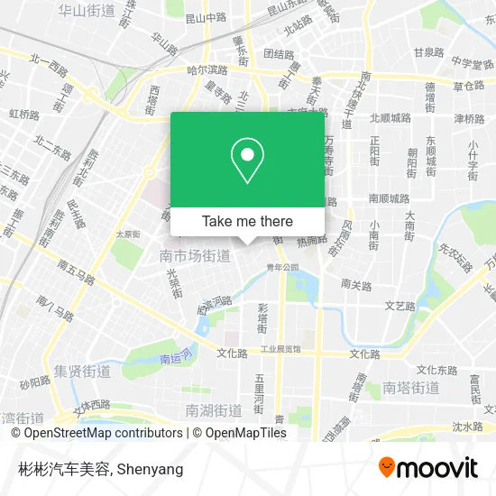彬彬汽车美容 map